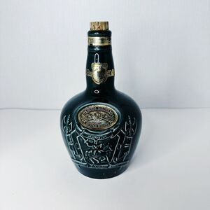 Royal Salute Scotch Whisky Bottle, Chivas Brothers Limited Edition by Wade, Blue